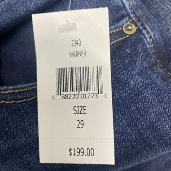 NEW DL1961 Womens Florence Skinny Mid Rise 30" Jeans Size 29 x 30 Warner Blue - Picture 2 of 10